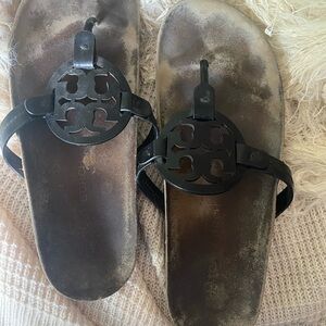 Tory Burch Milker Cloud Black 10.5 sandals